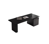 KOHUS Mesa de Escritorio para Computadora - Escritorio minimalista de pizarra para apartamento, banco de trabajo moderno negro Boss para computadora, adecuado para empresa y hogar, escritorio de