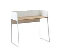 KOHUS Mesa de Escritorio para Computadora - Escritorio pequeño de estudio para el hogar, escritorio moderno de oficina, escritorio de computadora, estación de trabajo de 39.3 pulgadas, escritorio de