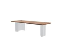 KOHUS Mesa de Escritorio para Computadora - Mueble de oficina simple suspendido de madera maciza de 1,6 m, moderno banco de trabajo, hogar, dormitorio, estudio, computadora, escritorio de estudio para