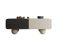KOHUS Mesas Auxiliares Pequeñas para Dormitorio Mesa Baja Decorativa Moderna, Mesa de Centro Sencilla, Mesa de té Rectangular Creativa for Sala de Estar y hogar Mesa de Centro para Sala de Estar