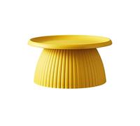 KOHUS Mesas Auxiliares Pequeñas para Dormitorio Mesa de café pequeña de hogar Simple Mesa de café Redonda Moderna Mesa de Centro para Sala de Estar