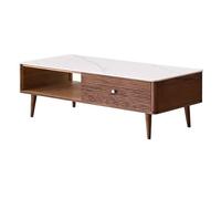 KOHUS Mesas auxiliares pequeñas para dormitorio, mesa de centro de madera maciza, estilo nórdico, ligero, moderno, pequeño, apartamento, sala de estar, hogar, mesa de té simple, mesa de café (120 cm)