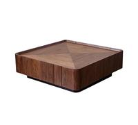 KOHUS Mesas auxiliares pequeñas para Dormitorio Mesa de Centro de Madera, Mesa de Centro Cuadrada nórdica de Madera Maciza, Muebles de Sala de Estar Mesa Auxiliar para guardería con Espacio de almace