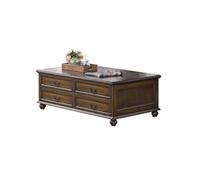 KOHUS Mesas auxiliares pequeñas para Dormitorio Mesa de Centro de salón for el hogar, Mueble Retro de Madera con cajón, Mesa de Centro Mesa Auxiliar para guardería con Espacio de almace