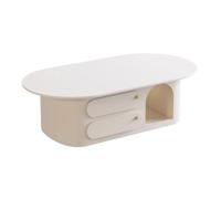 KOHUS Mesas Auxiliares Pequeñas para Dormitorio Mesa de Centro Redonda Moderna y Sencilla de Lujo for Sala de Estar y decoración del hogar Mesa de Centro para Sala de Estar(130cm)