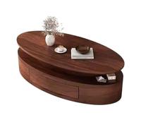 KOHUS Mesas Auxiliares Pequeñas para Dormitorio Mesa de té Ovalada Moderna, Mesa Auxiliar for Sala de Estar, Mesa de té Sencilla for el hogar, Mesa de Centro Mesa de Centro para Sala de Estar(120cm)