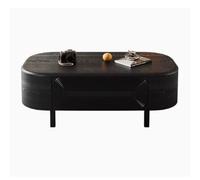 KOHUS Mesas Auxiliares Pequeñas para Dormitorio Moderna Sala de Estar Rectangular Estilo Villa, Mesa de Centro Retro, Mueble de TV, Muebles de Madera Maciza Mesa de Centro para Sala de Estar