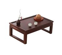 KOHUS Mesas Auxiliares Pequeñas para Dormitorio Pequeña Mesa de té Mesa de té de Madera for el hogar Simple Balcón de Sala de Estar Balcón de té pequeña Mesa de Centro para Sala de Estar(B,40x60cm)
