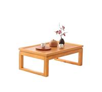 KOHUS Mesas Auxiliares Pequeñas para Dormitorio Pequeña Mesa de té Mesa de té de Madera for el hogar Simple Balcón de Sala de Estar Balcón de té pequeña Mesa de Centro para Sala de Estar(A,45x70cm)