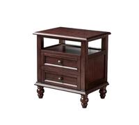 KOHUS Mesas De Noche - Mesas De Noche - Mesas De Noche - Mesas De Noche - Mesita de noche de madera maciza para sala de estar o dormitorio con cajones