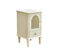 KOHUS Mesas De Noche para Dormitorio Mesita De Noche De Acordeón Retro, Pequeña, De Madera Maciza, For Dormitorio, Armario Estrecho Mesita De Noche/mesita De Noche con Cajones
