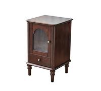 KOHUS Mesas De Noche para Dormitorio Mesita De Noche Retro Francesa For Dormitorio, De Madera Maciza, Pequeña, Estrecha Mesita De Noche/mesita De Noche con Cajones