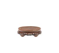 KOHUS Soporte para Bonsáis Base Redonda For Maceta, Base De Piedra Extraña, Bonsái, Tetera, Estatua De Buda, Adornos, Soporte De Madera Maciza Estante para Plantas en Maceta