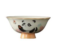 KOHUS Taza de té Taza de cerámica con base alta for boca de flor, taza de té for fiesta de té, estudio, taza de cocina o cafetería, juego de té for anfitrión en casa Contenedor de Remojo