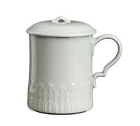 KOHUS Taza de té Taza de cerámica de gran capacidad for oficina, juego de té, taza creativa hecha a mano, taza de agua con filtro y tapa Contenedor de Remojo