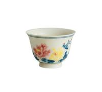 KOHUS Taza de té Taza de té personal for el hogar, taza de té de cerámica, juego de té de Kung Fu de estilo chino, adecuado for té, sake y leche Contenedor de Remojo