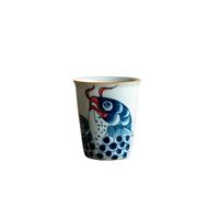 KOHUS Taza de té Taza Personal creativa pintada a mano, Taza de Café de Cerámica, taza de jugo for el hogar, taza de agua de viaje Contenedor de Remojo(B)