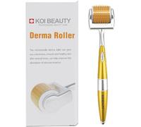 KOI BEAUTY profesional Derma Roller 0,5 mm, Microneedle Roller individual de titanio real 192, Microneedling Roller para cara, cuero cabelludo y cuerpo, Micro Needle Roller masculino y femenino