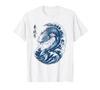 Koi Carp Fish La Gran Ola De Kanagawa Arte Japonés Camiseta