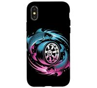 Koi Drift Racing Wheel Art Streetwear Cultura Japonesa Carcasa para iPhone X/XS