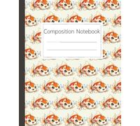 Koi Fish Composition Notebook: Wide Ruled Paper for School and Home: A Cute Journal for Kids and Adults with a Fun Koi Fish Pattern Cover Design