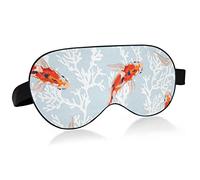 Koi Fish Corals Sleep Eye Mask, Sleeping Mask & Blindfold con diadema elástica Soft Comfort Eyeshade Sleep Cover para Travel Yoga Nap