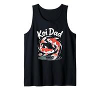 Koi Fish for Dad Men Japón Koi Carp Fishes Cool Camiseta sin Mangas