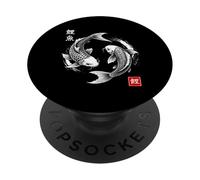 Koi Fish Japonés Yin y Yang Harmony Balance PopSockets PopGrip Adhesivo