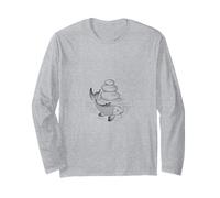 Koi Fish Line Art Zen Meditación Carpa Japonesa Manga Larga