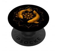 Koi Fish Mandala Símbolo Armonía Energía Zen PopSockets PopGrip Adhesivo