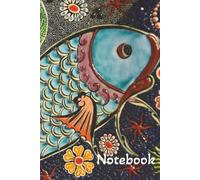 Koi Fish Notebook: College Ruled Koi Fish Design Notebook | 6 x 9 inches, 110 pages | 50 + Puzzles| Gifts for Travel, School, Vacations
