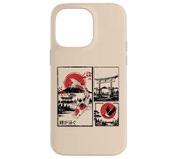 Koi Fish Templo Sol Rojo Japonés Ukiyo-e Arte Hombres Mujeres Niños Carcasa para iPhone 14 Pro MAX