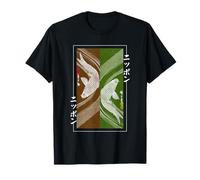 Koi Fish Yin-Yang Japonés Ukiyo-e Estilo Vintage Tradicional Camiseta
