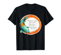 Koi Fish Zen Cita Diseño Camiseta