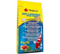 KOI&Goldfish Basic Sticks 4kg - Alimento Flotante básico para Peces de Estanque