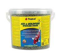 KOI&Goldfish SPIRULINA Sticks 5L / 430g - Alimento Flotante con Alto Contenido de nutrientes Vegetales para los Peces de Estanque