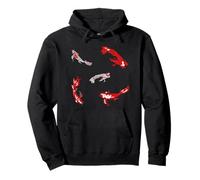 koi japón Pescado Sushi Manga Rojo Nadar pez Dorado enjambre Sudadera con Capucha