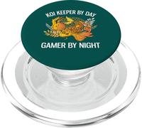 Koi Keeper de día, Jugador de Noche, Divertido Amante de los Juegos de koi PopSockets PopGrip para MagSafe