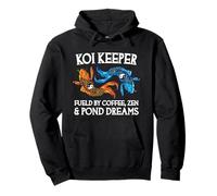 Koi Keeper Impulsado por Coffee Zen Y Pond Dreams Sudadera con Capucha