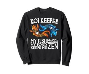 Koi Keeper Mis Peces me Mantienen equilibrado Mi Estanque me Mantiene Zen Sudadera