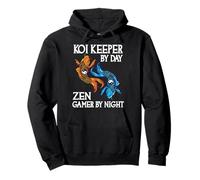 Koi Keeper por Día Zen Gamer por La Noche Sudadera con Capucha