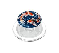 Koi Par Circling Índigo Ondulaciones Animal PopSockets PopGrip para MagSafe