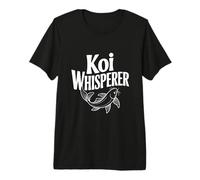 Koi Whisperer Zen Fish Art para Amantes de la Naturaleza Camiseta Premium