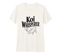 Koi Whisperer Zen Fish Art para Amantes de la Naturaleza Camiseta Premium