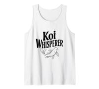 Koi Whisperer Zen Fish Art para Amantes de la Naturaleza Camiseta sin Mangas