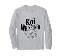 Koi Whisperer Zen Fish Art para Amantes de la Naturaleza Manga Larga