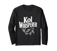 Koi Whisperer Zen Fish Art para Amantes de la Naturaleza Manga Larga