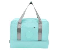 Koieam Bolsa de Gimnasio, Bolsa de Gimnasio separada en seco y húmedo, Bolsa de Viaje Ligera, Impermeable, Bolsa de Viaje Deportiva con separación en seco y húmedo para Hombres, (Lac Bleu)