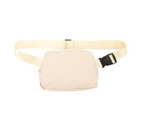 Koieam Fanny Pack,Nylon Fanny Pack Zipper Pockets Adjustable Belt Watertight Fashion Waist Pouch for Woman Adult (Nude)