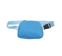 Koieam Fanny Pack,Nylon Fanny Pack Zipper Pockets Adjustable Belt Watertight Fashion Waist Pouch for Woman Adult (Blue)
